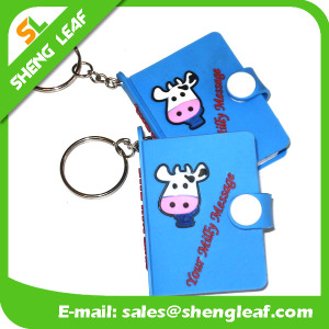 Promotional Gifts Cute Animal Rubber Notebook Key Chain