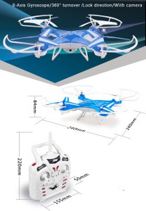 Hot Sell Remote Control Helicopter 2.4G 4CH Drone with HD Camera